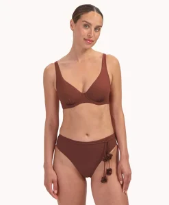 Dames bikinibroekje bruin