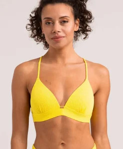 Dames bikinitop geel