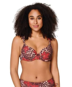 Dames bikinitop rood