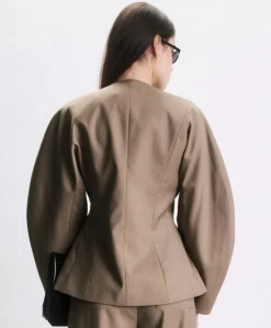 Dames blazer beige