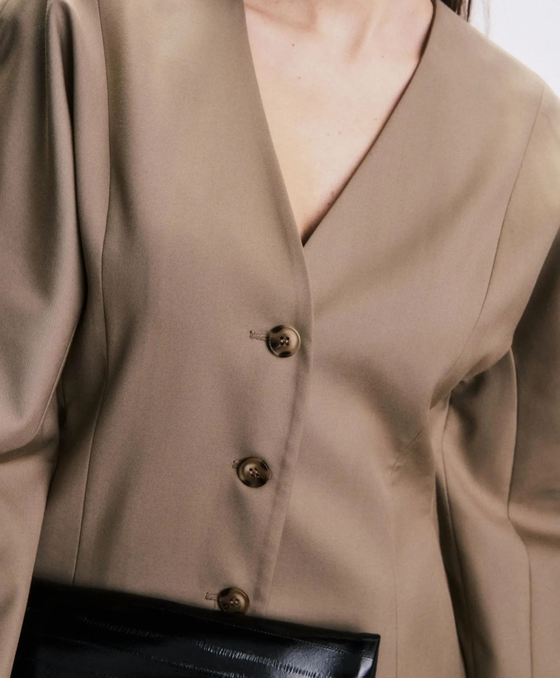 Dames blazer beige