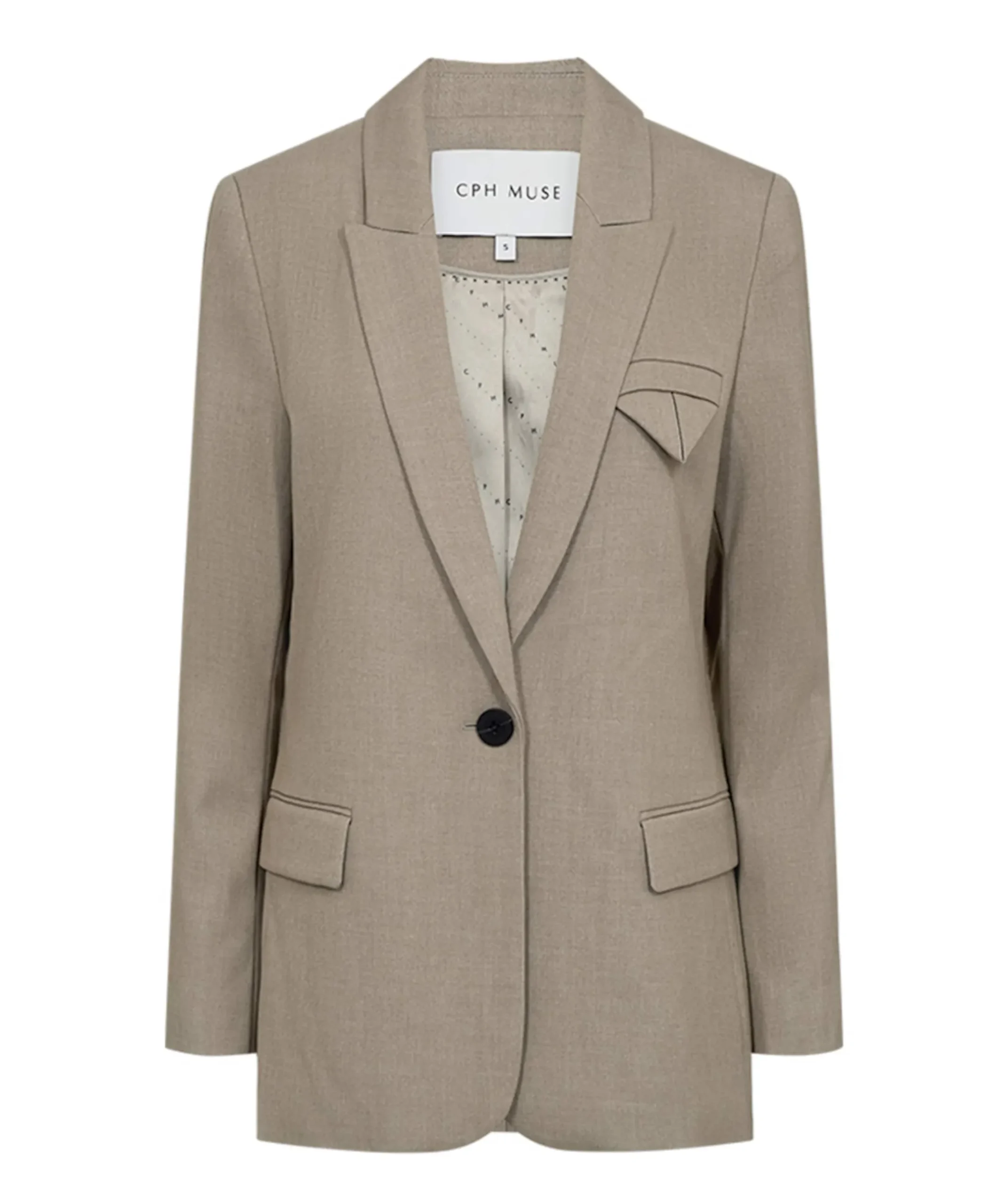 Dames blazer beige