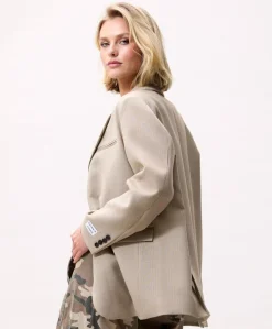 Dames blazer beige
