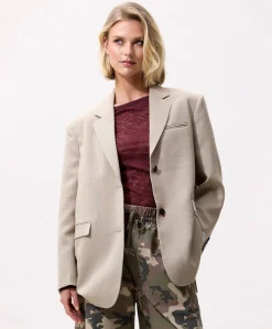 Dames blazer beige
