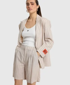 Dames blazer beige