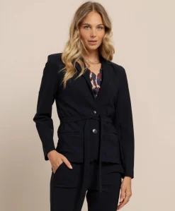 Dames blazer blauw