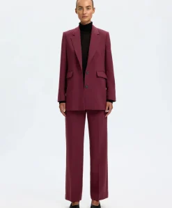 Dames blazer bordeaux