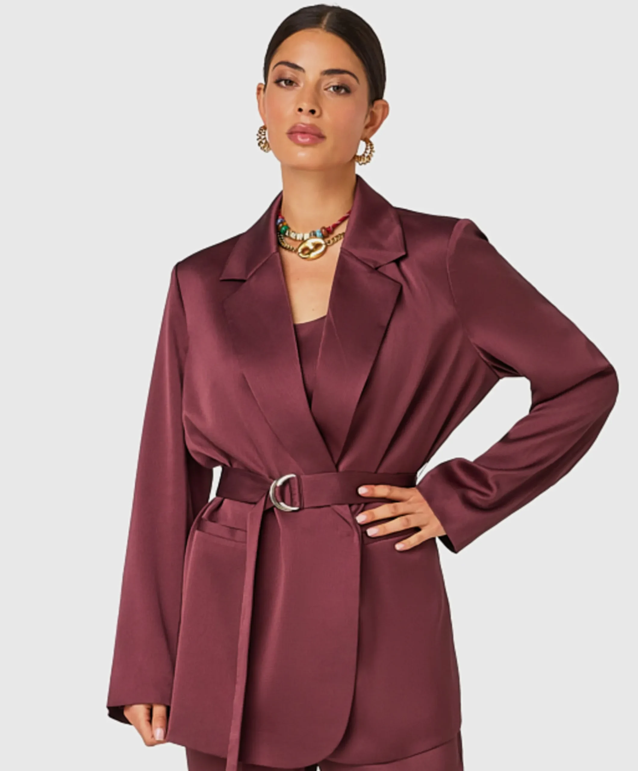 Dames blazer bordeaux