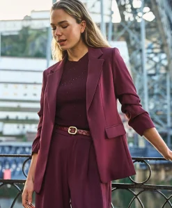 Dames blazer bordeaux