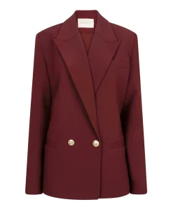 Dames blazer bordeaux