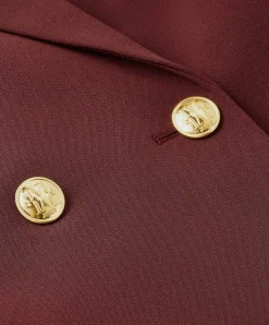 Dames blazer bordeaux