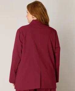 Dames blazer bordeaux