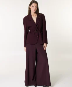 Dames blazer bordeaux
