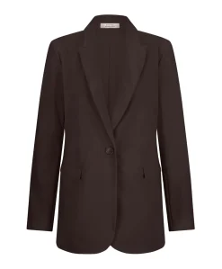 Dames blazer bruin