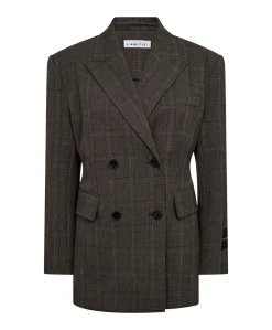 Dames blazer bruin