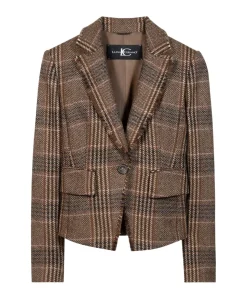 Dames blazer bruin