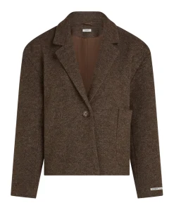 Dames blazer bruin