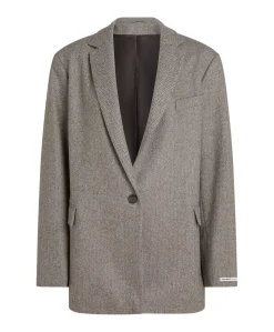 Dames blazer bruin