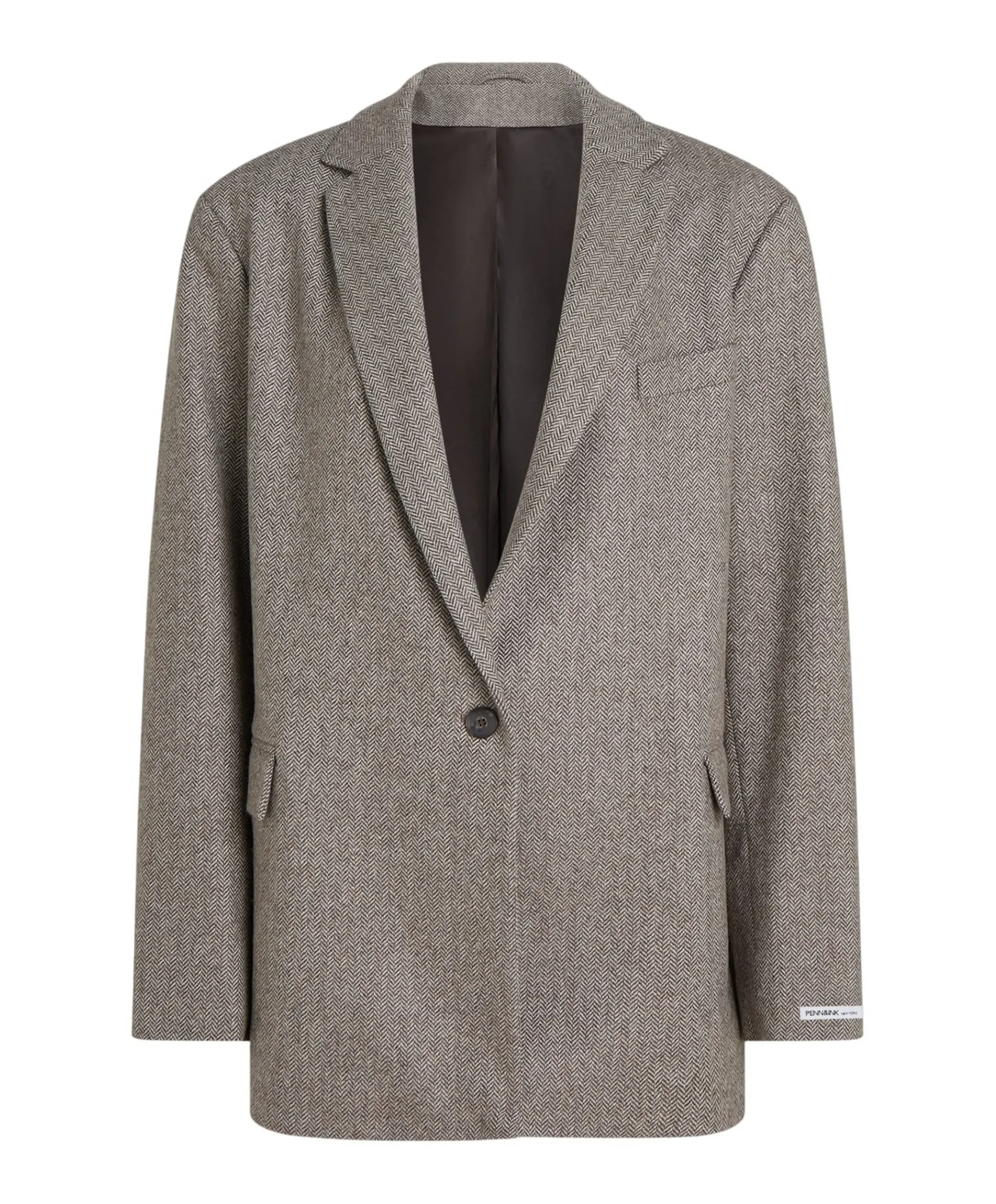 Dames blazer bruin