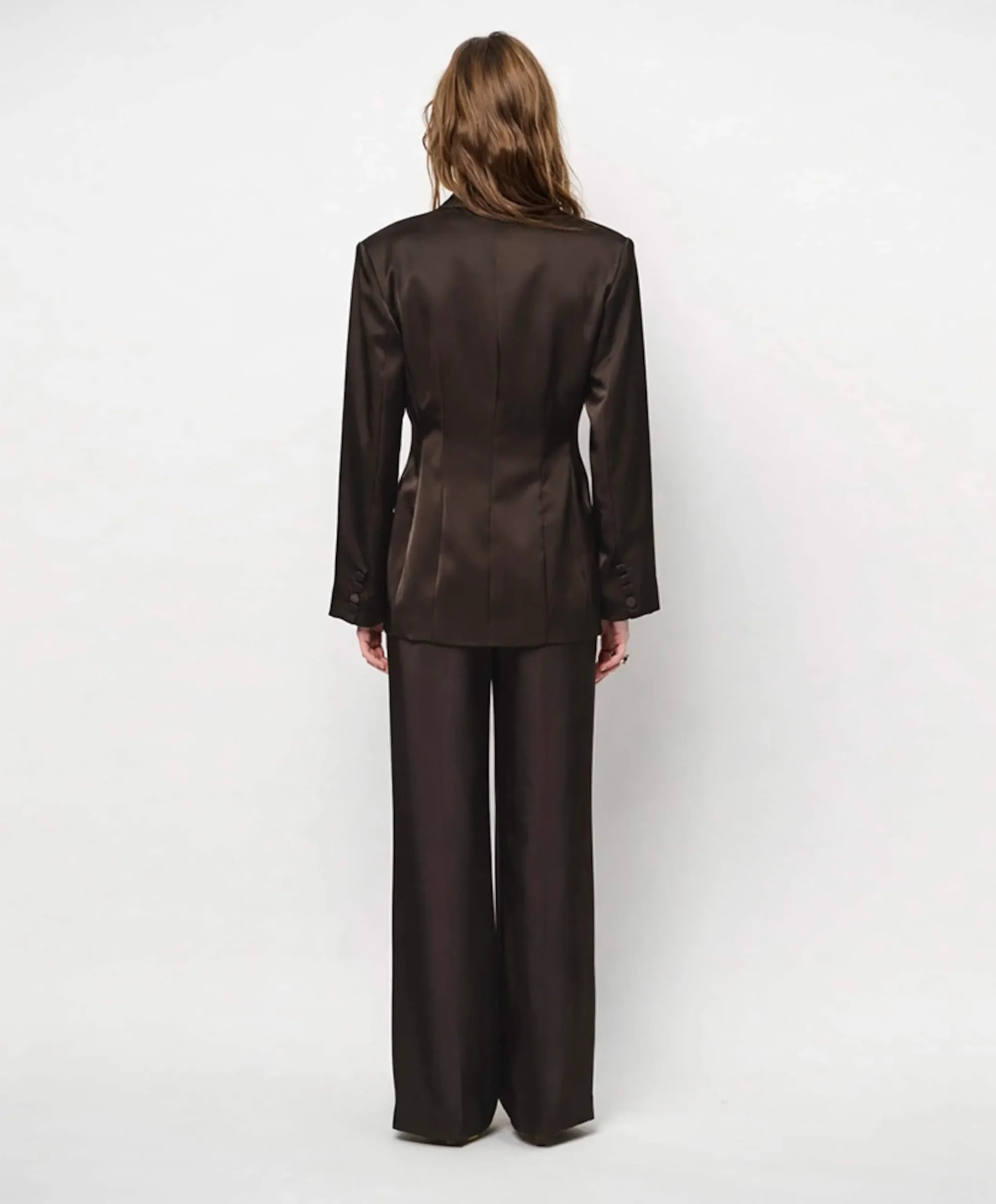 Dames blazer bruin