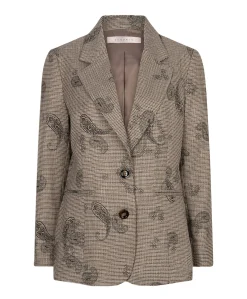Dames blazer bruin