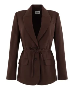 Dames blazer bruin