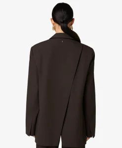 Dames blazer bruin