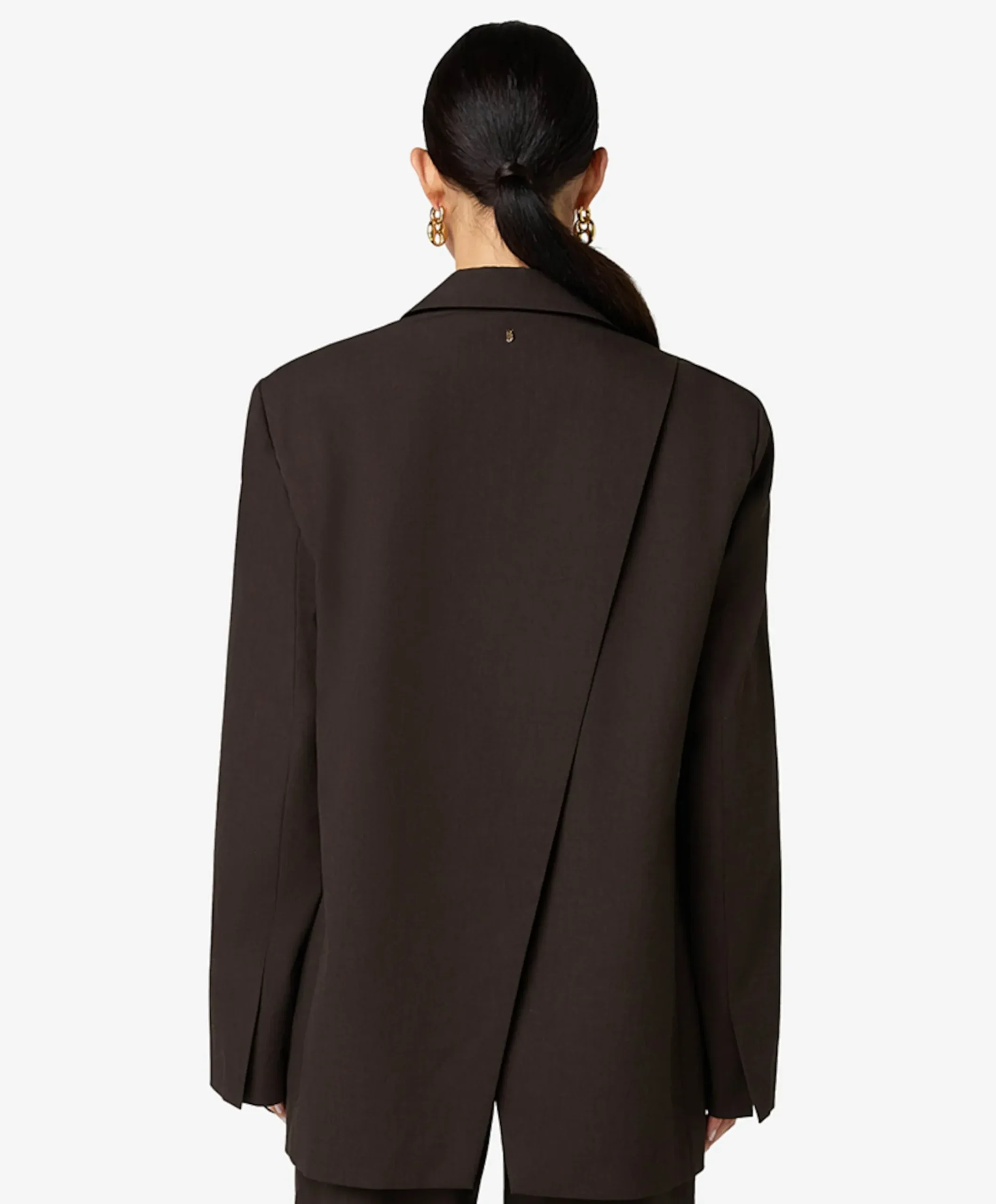 Dames blazer bruin