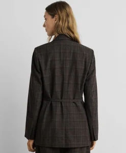 Dames blazer bruin