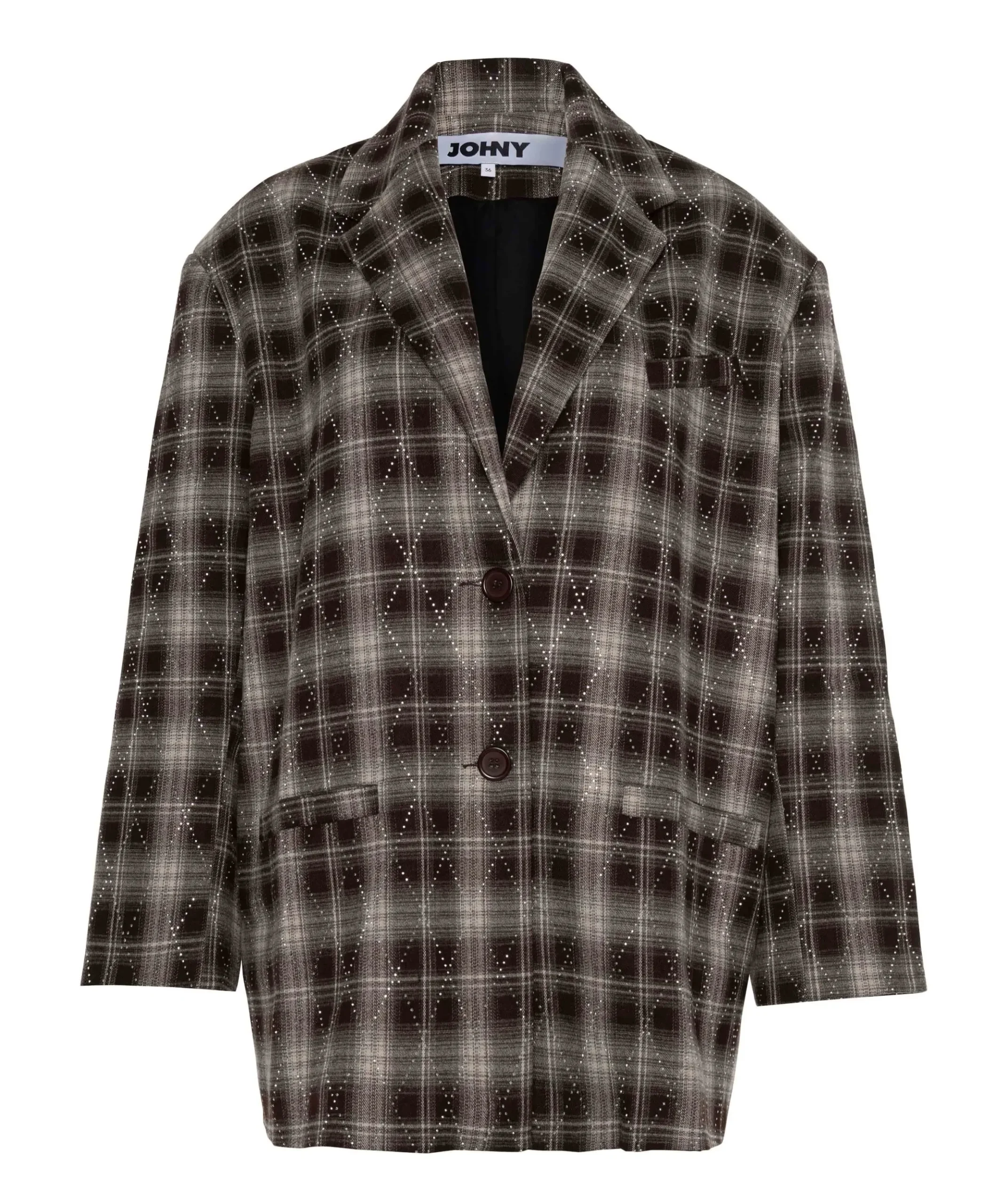 Dames blazer bruin