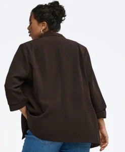 Dames blazer bruin