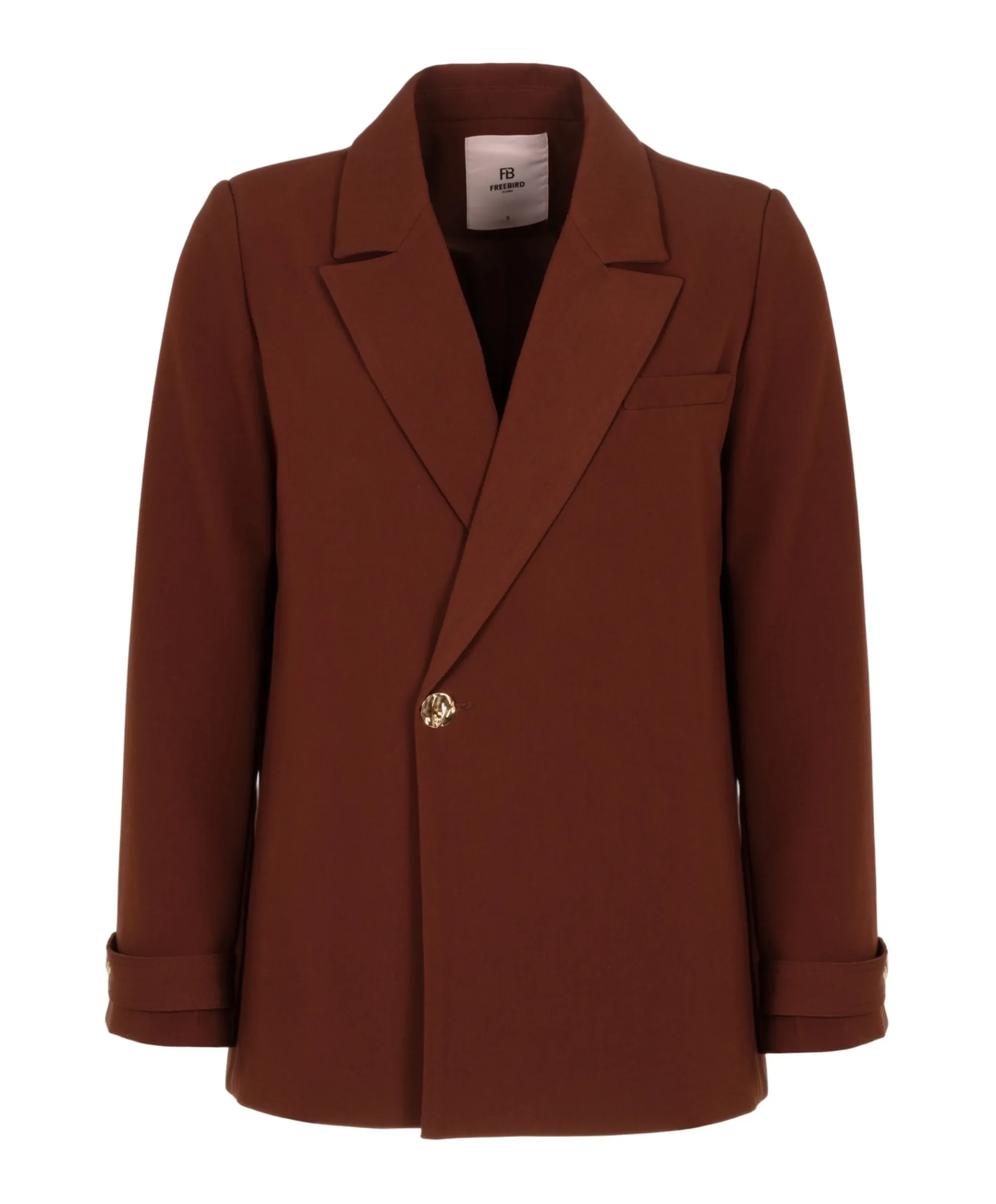 Dames blazer bruin