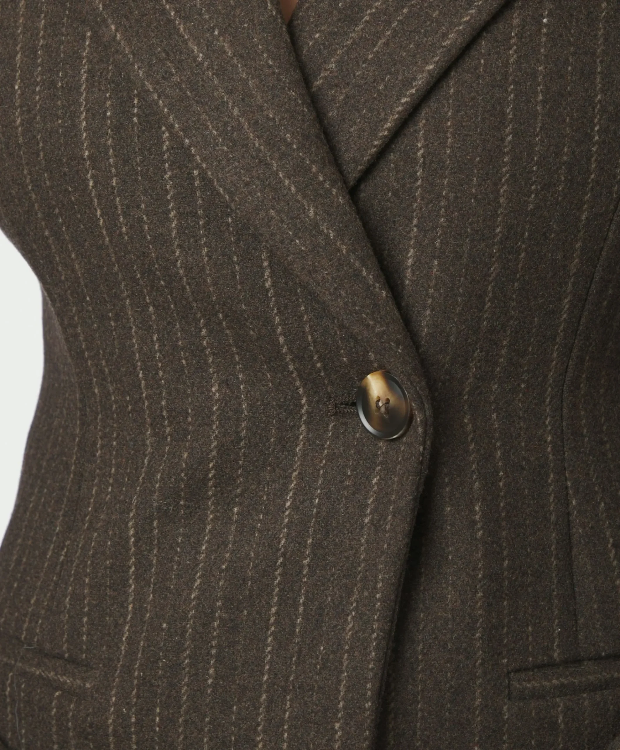 Dames blazer bruin