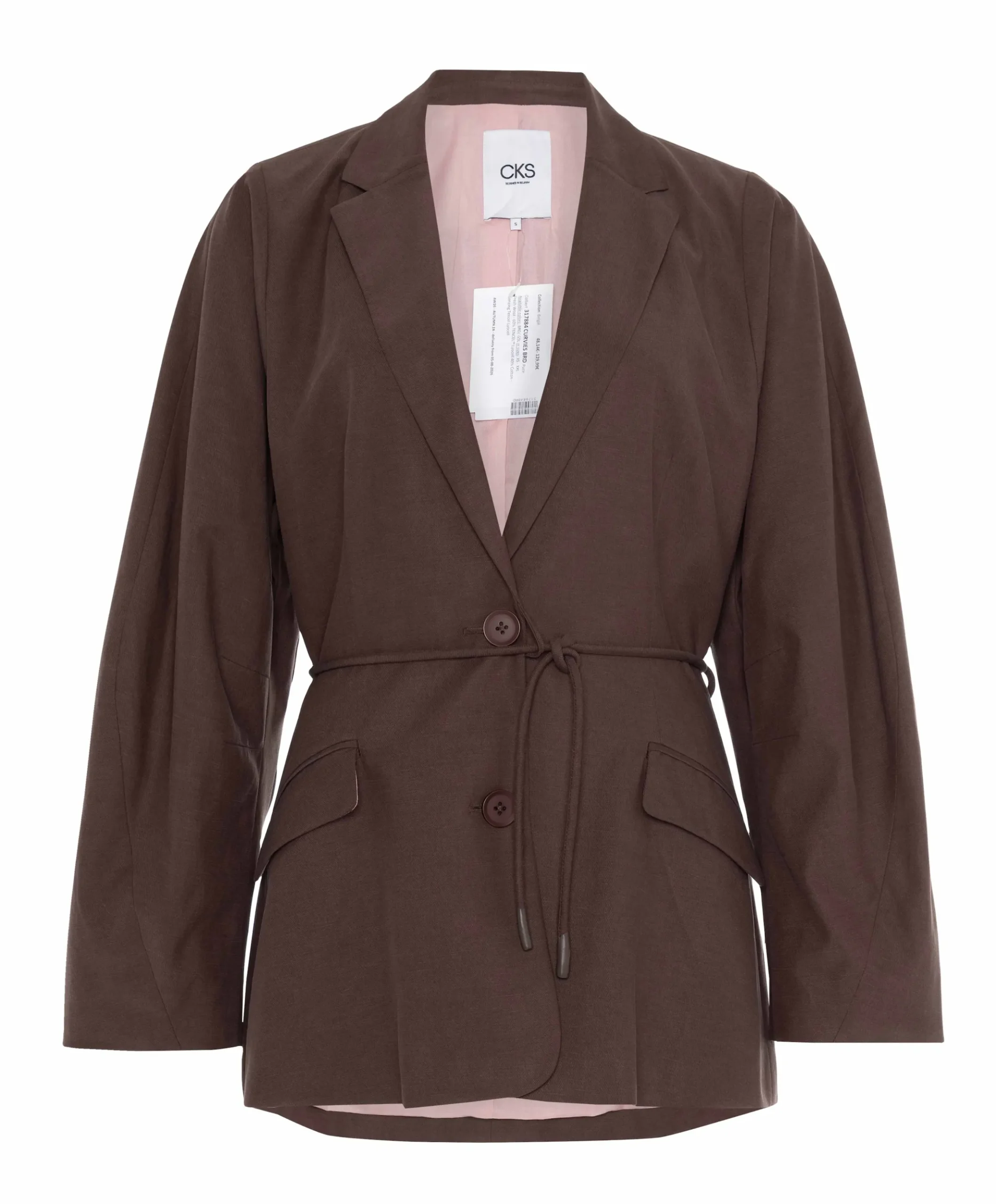 Dames blazer bruin