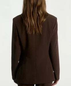 Dames blazer bruin