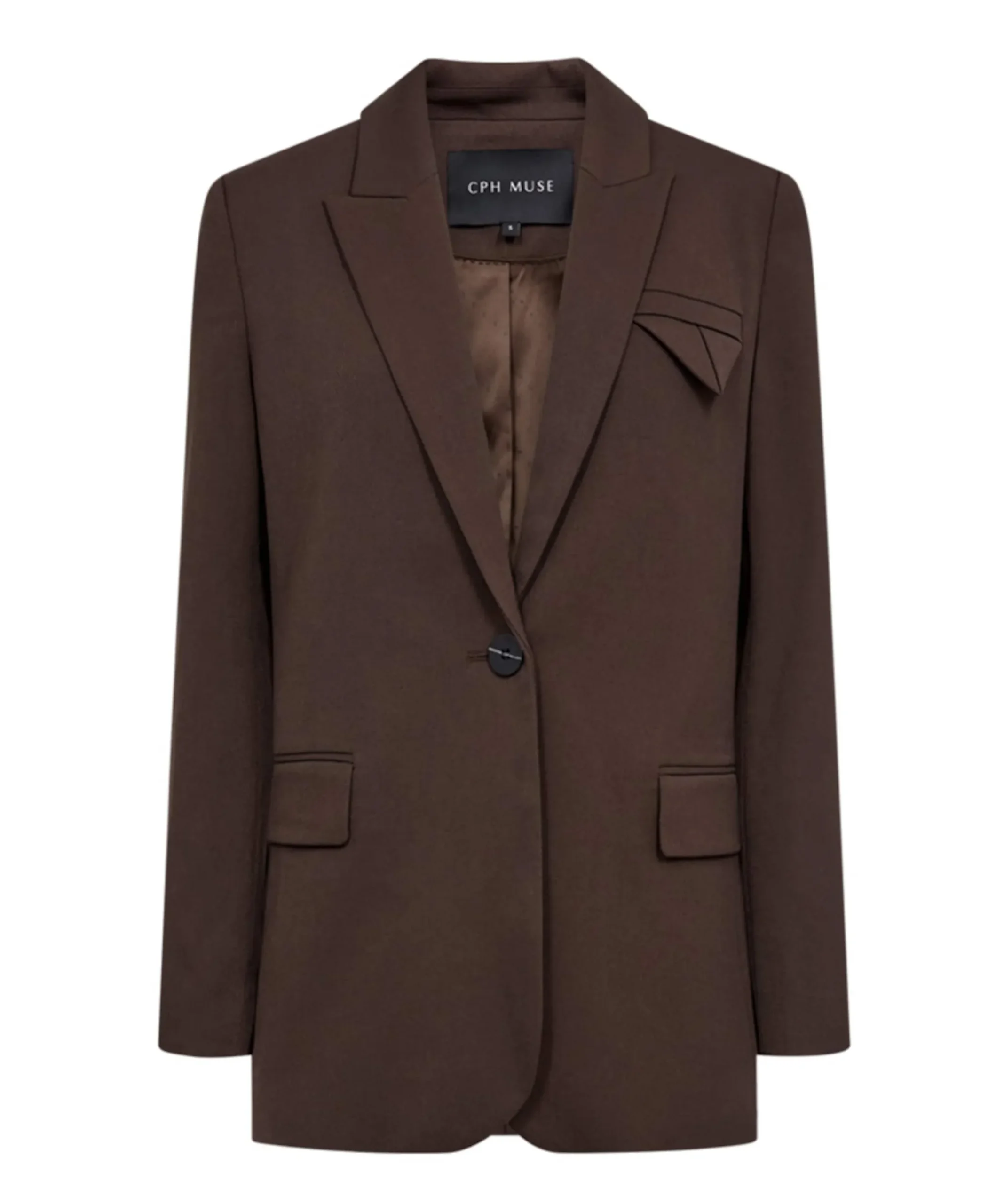 Dames blazer bruin