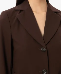 Dames blazer bruin