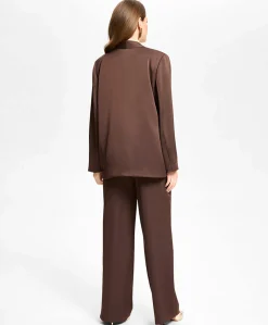 Dames blazer bruin