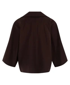 Dames blazer bruin