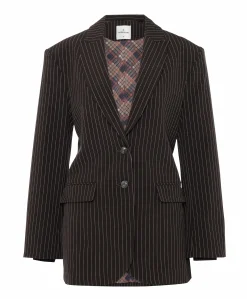 Dames blazer bruin