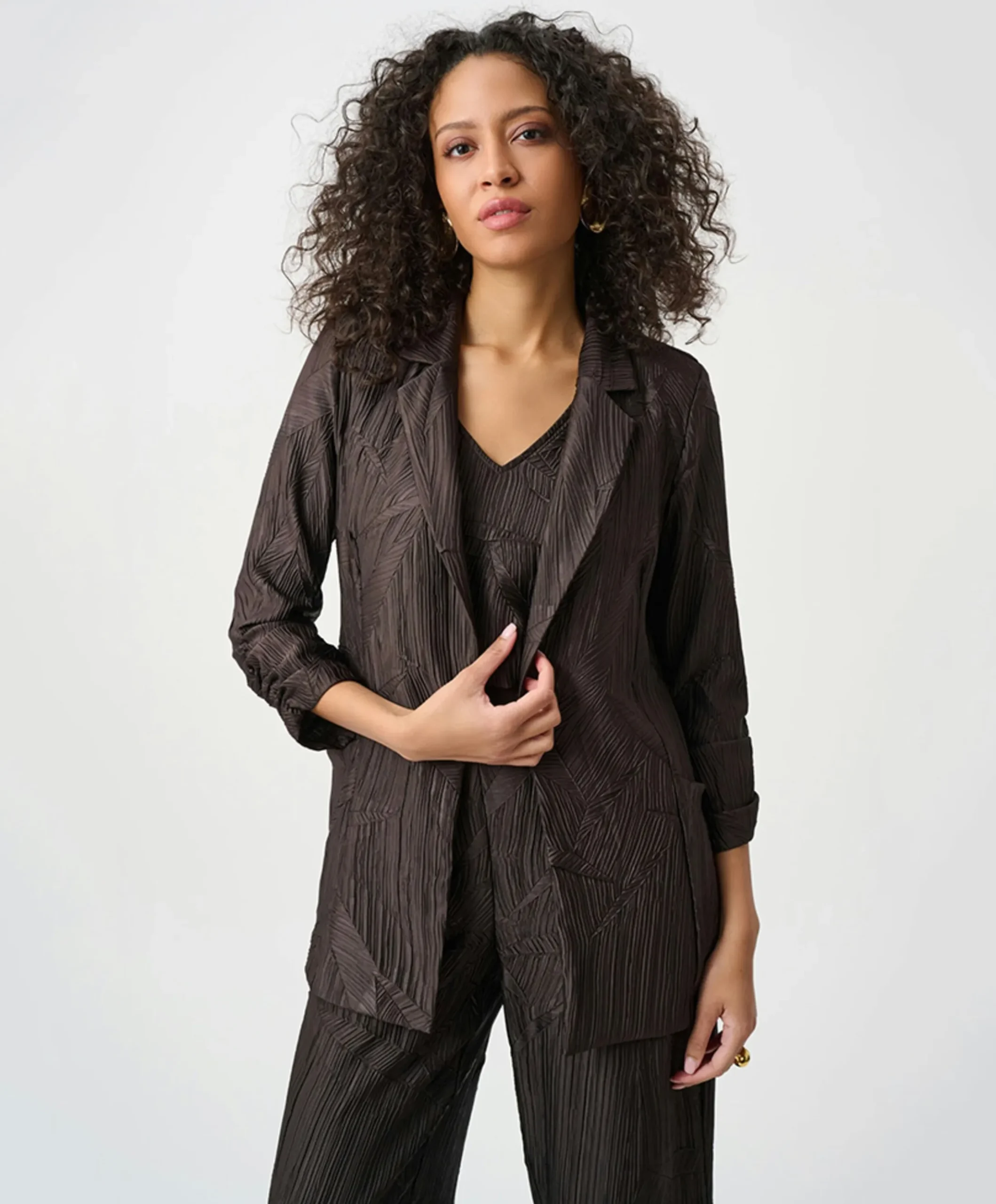 Dames blazer bruin