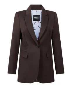 Dames blazer bruin