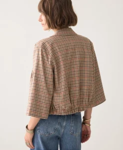 Dames blazer bruin