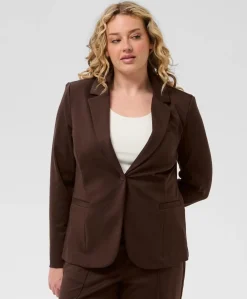 Dames blazer bruin