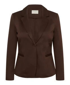 Dames blazer bruin