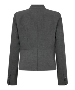 Dames blazer grijs