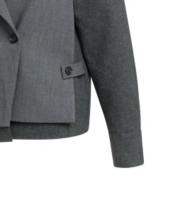 Dames blazer grijs
