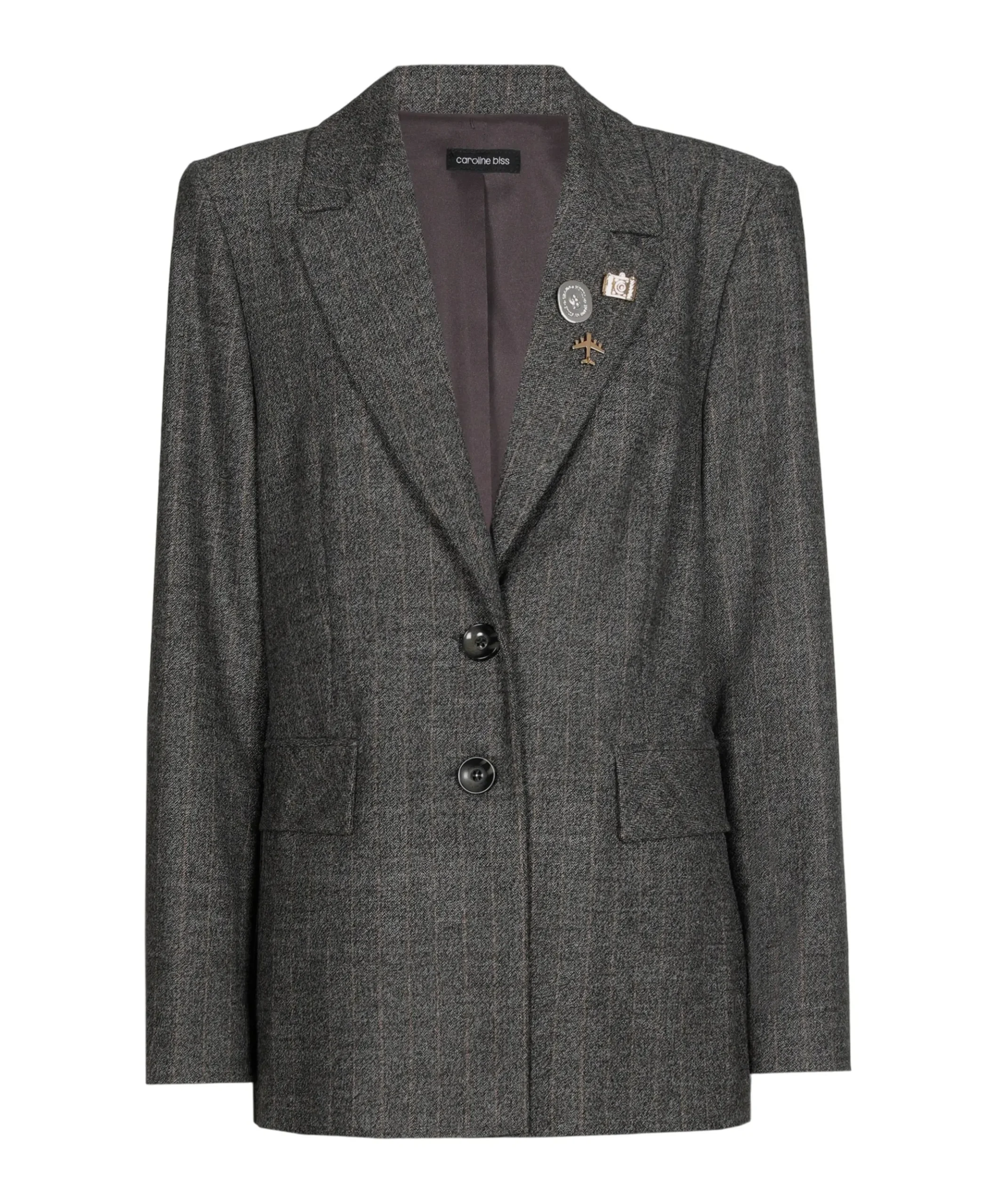 Dames blazer grijs