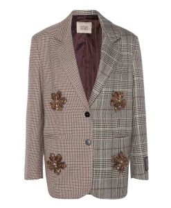 Dames blazer grijs