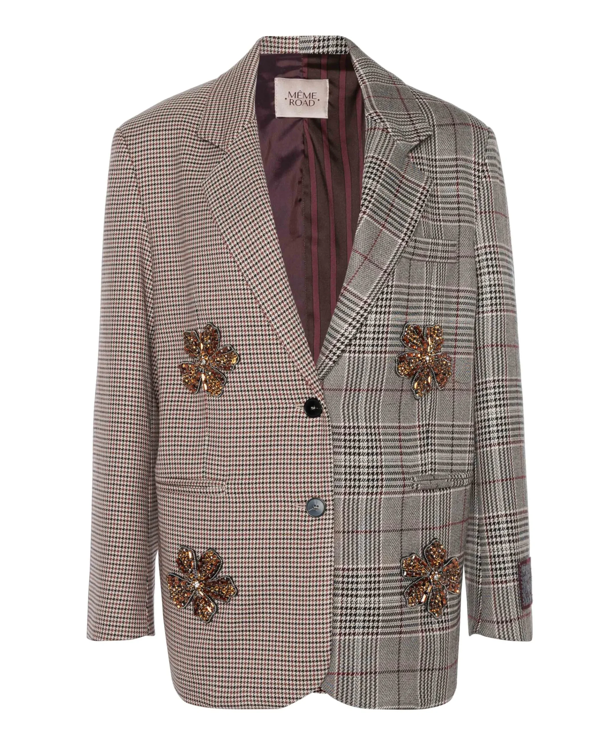 Dames blazer grijs